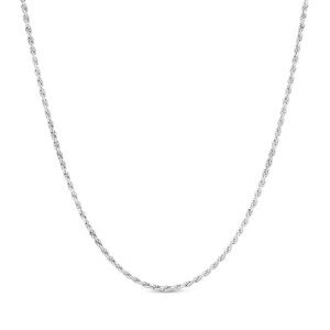 Vintage Sterling Silver 925 Rope Chain Necklace - Women's Jewelry